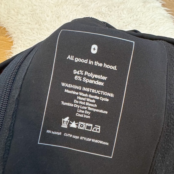 FIGS Luna Five Pocket Full Zip Hoodie - Black | Size L - Picture 4 of 6